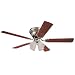 Westinghouse 7861600 Contempra IV Four-Light 52-Inch Five-Blade Ceiling Fan, Brushed Nickel with Frosted Ribbed Globes