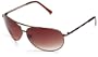 Kenneth Cole Reaction Women's KC2223 Aviator Sunglasses,Shiny Bronze Frame/Brown Lens,one size