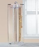 Necklace Holder - 12 Arm - Clear Acrylic (Clear) (4D x 4W x 14H)