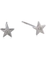 Shy by Sydney Evan Star Stud Earrings with Burnished Diamond