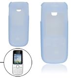 Back Camera Hole Blue Silicone Skin Soft Case for Nokia C2-01