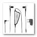 Sony MDR NC11A - Headphones ( ear-bud ) - noise canceling - white