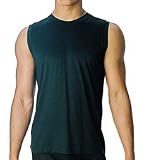 Mansilk Silk Knit with Spandex Sleeveless Muscle Shirt MB5