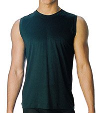 Mansilk Silk Knit with Spandex Sleeveless Muscle Shirt MB5