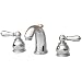 American Standard 7881.732.002 Hampton Two-Lever Handle Widespread Lavatory Faucet with Metal Speed Connect Pop Up Drain, Polished Chrome
