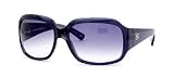 BANANA REPUBLIC SOFIA S 0FJP Y7 OPAL BLUE FRAME GRAY GRADIENT LENS OVER SIZED PLASTIC SUNGLASSES