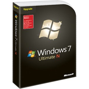 Microsoft Windows 7 Ultimate, N version, Upgrade Edition (PC DVD)