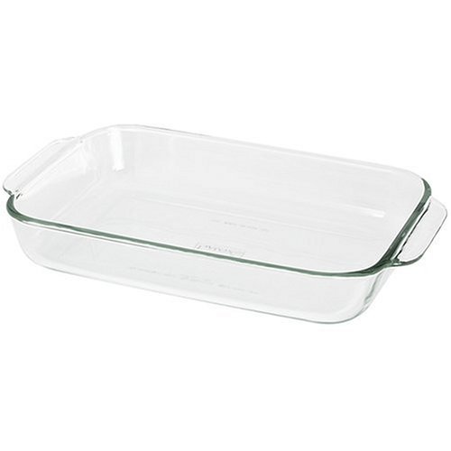 Pyrex Bakeware 2-Quart Oblong Baking/Serving Dish, Clear