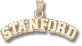 Stanford Cardinal Solid 10K Gold Arched ''STANFORD'' Pendant