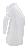 Male Urinal w/Cover Disposable Translucent