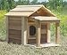 17 Inch Cedar Cat House with Porch  Deck : Size 17 INCH CEDAR W PORCH  DECK INSULATED