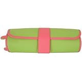Review   / Apple Green Coral Baekgaard Vivid Bright Leather Jewelry Roll for travel - packed with features!
