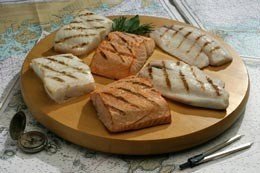 International Mixed Grill - International Mixed Grill with 2 8 oz Atlantic Salmon Portions... by Gorton