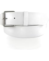 Large White Belt for Buckles w/ Roller Buckle