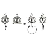 IMAX Counterflory Assorted Bath Hooks, Set of 4
