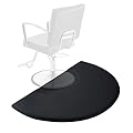 Saloniture Salon & Barber Shop Chair Anti-Fatigue Floor Mat - Black Semi Circle