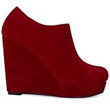 W2D New Womens Ladies Mid/Low Heel Wedges Fashion Smart Casual Ankle Boots Shoes