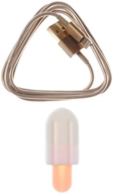 iphone Charging Cable Saver Protector &amp; Charger Cable, SMALL COLOR®**NEW**STYLE** Ice Cream Color Charging Cable 3ft &amp; Flexible Saver Protector for Apple Lightning Cables for iphone (milk &amp; white)