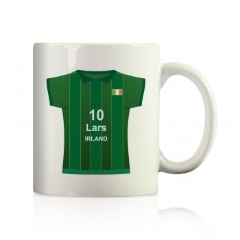 Irland EUROPA 2012 Trikot Becher mit Namen und Nummer