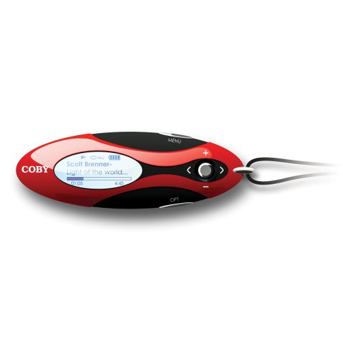 Coby 2 GB Sports MP3 Player with FM Radio (Red/Black)