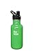 Klean Kanteen Classic Stainless Steel Single Wall Non-Insulated Water Bottle with Sport Cap, 18-Ounce, Oranic Garden