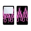 Pink Neon Flames Design Skin Decal Sticker for Apple iPod video 30GB/ 60GB/ 80GB Player