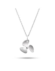Sterling Silver Propeller Charm Necklace
