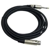 Pyle-Pro PPMJL15 Professional Microphone Cable (1/4'' Male to XLR Female, 15 ft.)
