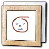 Review 3dRose LLC  / Baby Inside - 6 Inch Tile Napkin Holder