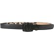 Electric Ampt Men's Sportswear Belt w/ Free B&F Heart Sticker Bundle - Black