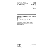 ISO 18431-2:2004, Mechanical vibration and shock - Signal processing - Part 2: Time domain windows for Fourier Transform analysis