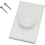 Midlite 1Gwh-Gr1 Single Gang Wireport With Grommet (White)