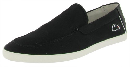 LACOSTE Harisson Slip On Moccasin Loafers Mens Shoes Black Size 9.5