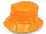 (エルメス)HERMES POUR HERMES MOTSCH (モッチ) レザーハット オレンジ 60 並行輸入品の画像
