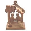 Wood Ornament - (7x5 cm or 2.8x2") - mini Nativity Scene ornament