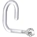 18 Gauge 1/4" White Gold 1.5mm Genuine Diamond Bioplast Nose Ring