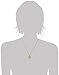Amazon Collection Brushed Sterling Silver and Diamond Accent Engraved Initial Pendant Necklace ( I-J Color, I2-13 Clarity ), 18