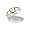 Black Hills Gold Opal Ring made of Sterling Silver with 5 X 5 mm heart shaped Opal and Black Hills Gold 12k Leaves