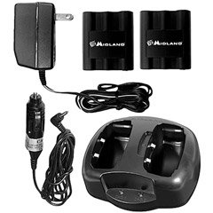 Midland AVP-6 Battery and Charger Pack for Two-Way Radios