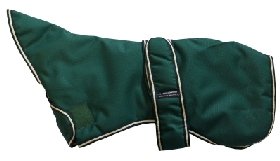 Greyhound / Whippet Coat Green Padded Lining 18