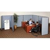 Pre-Configured 8x8 Partitioned Office - 72H Add-On Blue