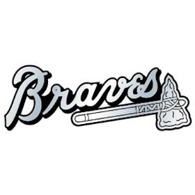 Atlanta Braves Silver Auto Emblem