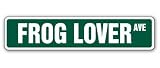 FROG LOVER -Street Sign- green reptile collectible gift