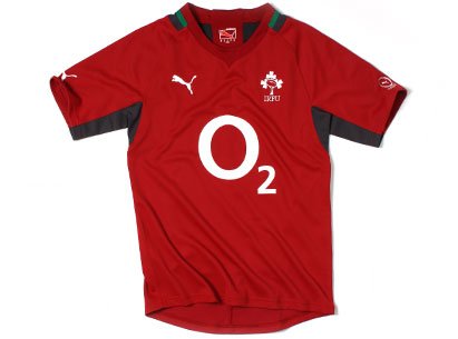 Ireland 2011/12 Rugby Training Shirt Rio Red - size M