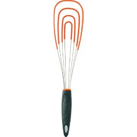 Chef'n Kitchzen Flat Silicone Whisk, Apricot by Chef'n