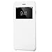 PASONOMI iPhone 6 Plus Case, [Smart Window View] Apple iPhone 6 Plus Folio Wallet Case - Slim Flip Leather Case for Apple iPhone 6+ iPhone Plus 5.5 Inch Smartphone (White)