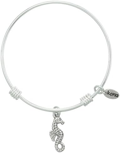 Dainty Seahorse Silver Expandable Kona Bracelet