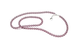 Sparkle Necklace in Silver Plum