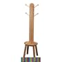 Gift Mark Clothes Tree and Stool, Natural