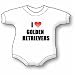 I Love Golden Retrievers Baby Ultrasoft Onesie